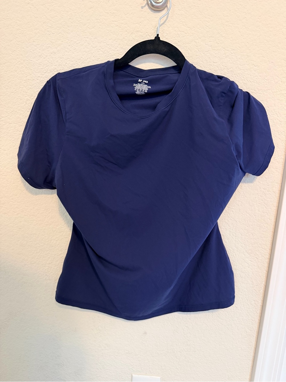 SKIMS Navy Short Sleeve Crew Tee